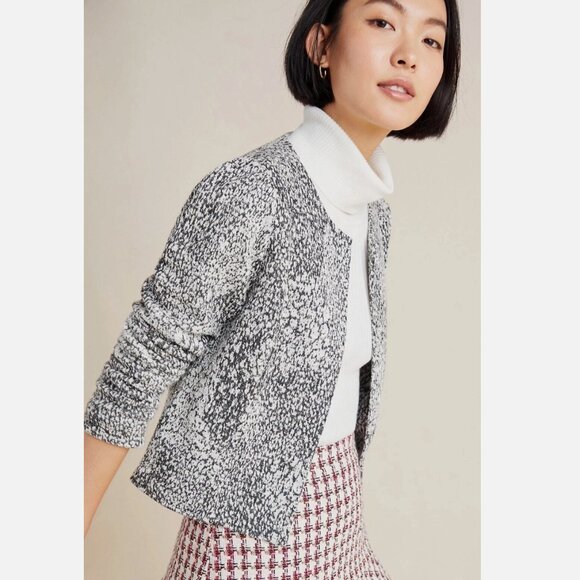 Dolan Left Coast Collection (Anthropologie) Eva Black and White Cropped Blazer - Picture 1 of 11